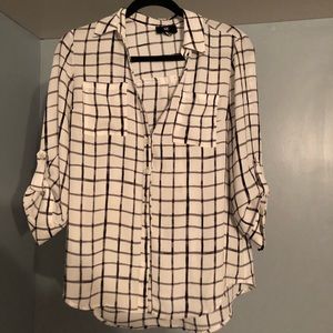 Black and White Stripped Flannel